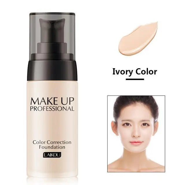 LAIKOU Foundation Make-Up Basis Gesicht Creme Flüssige Foundation Concealer Hydrat Feuchtigkeitscreme Öl Kontrolle Wasserdicht Maquiagem 40g