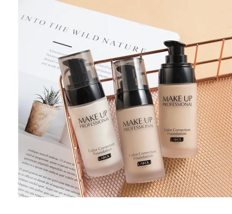 LAIKOU Foundation Make-Up Basis Gesicht Creme Flüssige Foundation Concealer Hydrat Feuchtigkeitscreme Öl Kontrolle Wasserdicht Maquiagem 40g