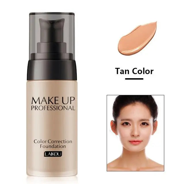 LAIKOU Foundation Make-Up Basis Gesicht Creme Flüssige Foundation Concealer Hydrat Feuchtigkeitscreme Öl Kontrolle Wasserdicht Maquiagem 40g