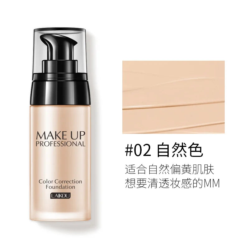 LAIKOU Foundation Make-Up Basis Gesicht Creme Flüssige Foundation Concealer Hydrat Feuchtigkeitscreme Öl Kontrolle Wasserdicht Maquiagem 40g