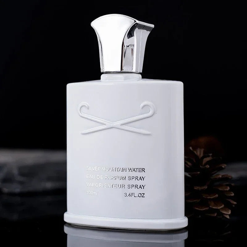 100ml Eau De Parfum of Creed's Silver Mountain Water. This luxury brand men's perfume offers a refreshing and light scent, with