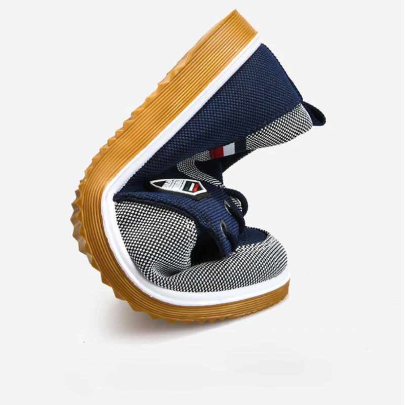 Summer Men's Canvas Shoes Lightweight Men's Casual Mesh Breathable Flats Vulcanized Shoes 2025 Classic Lace Up Sneakers for Men
