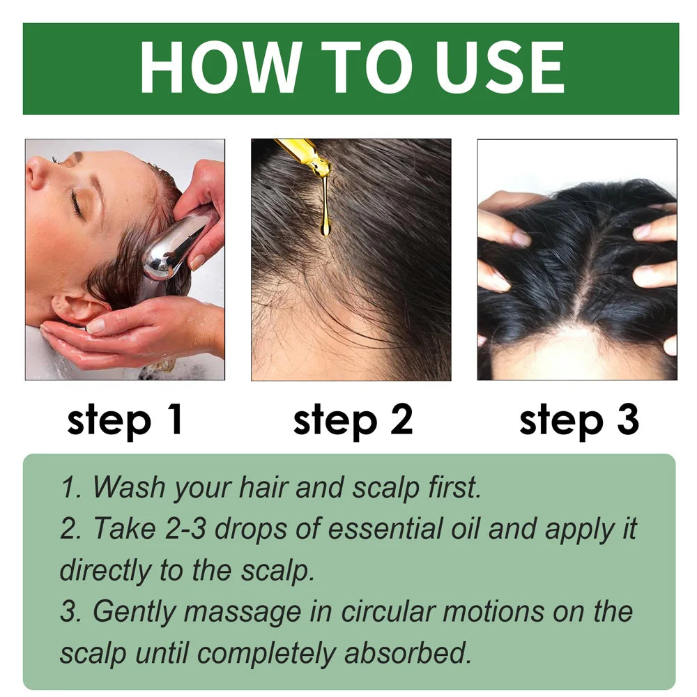 Hair Growth Essential Oil Rosemary Mint Hair Strengthening Oil Nourishing Treatment For Split Ends Dry Organics Hair Care Oil